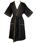 Black with Gold Piping