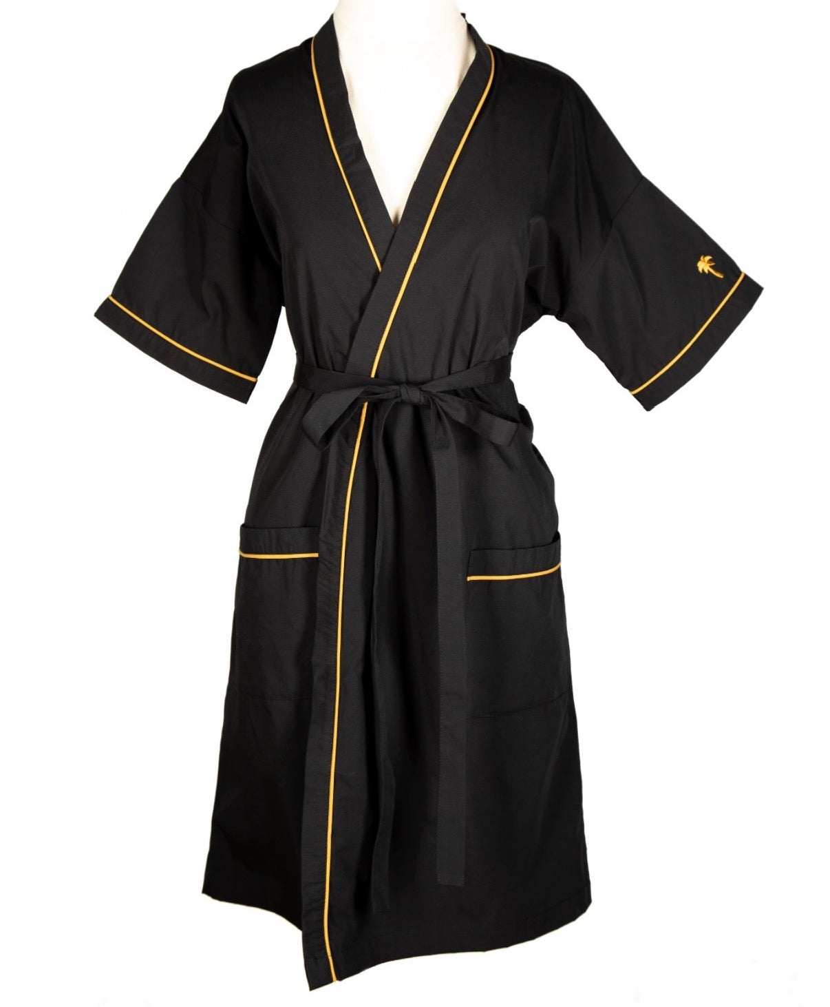 Black with Gold Piping