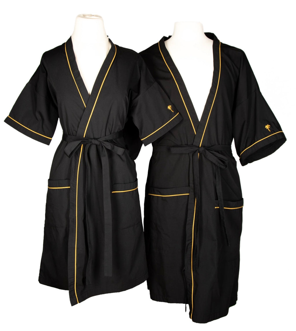Black with Gold Piping